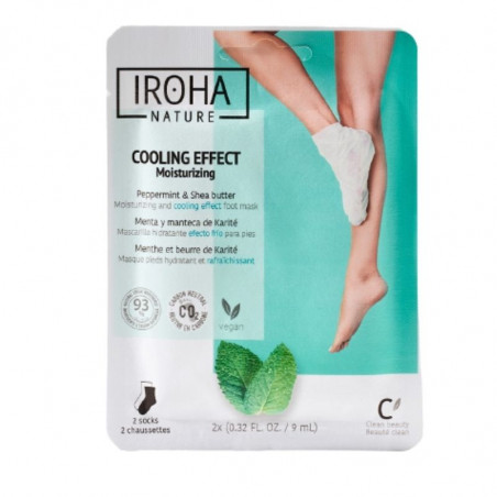 Manos y pies. Calcetines Mascarilla Hidratantes con efecto frío - IROHA NATURE