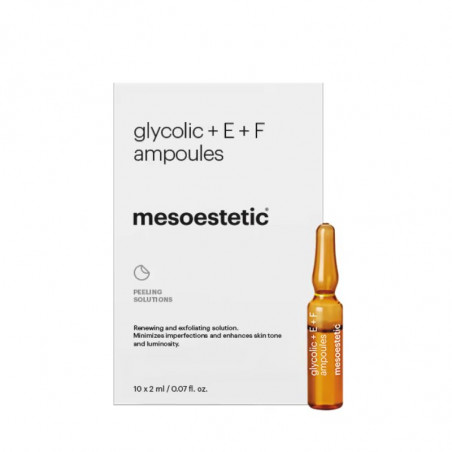 Peeling Solutions. Glycolic + E+ F ampoules - MESOESTETIC
