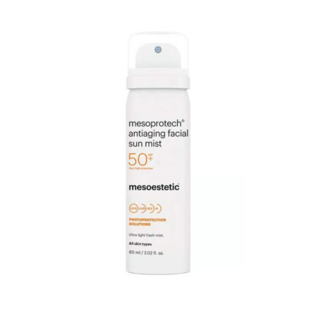 Photoprotection Solutions. Mesoprotech Antiaging Facial Sun Mist - MESOESTETIC