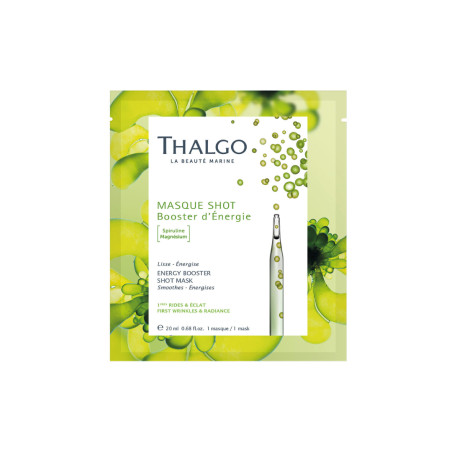 Boost de spiruline. Masque Shot Booster Energie - Thalgo