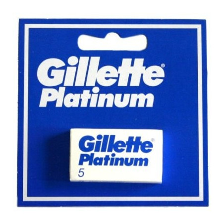 Cuchillas de doble filo Platinum 5 und. - GILLETTE